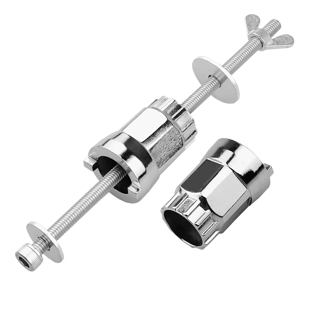 

Stainless Steel Bicycle Freehub Body Remover Bike Hubs Install Disassemble Tool with Sleeve Flower Drum Removal Tools