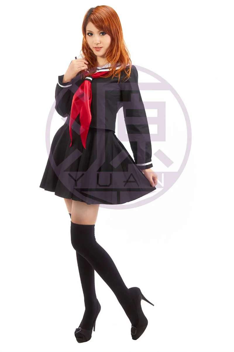 Disfraz de Anime Hell Girl Jigoku Shoujo Enma Ai, falda superior para mujer, traje de marinero, traje de fiesta de Carnaval y Halloween