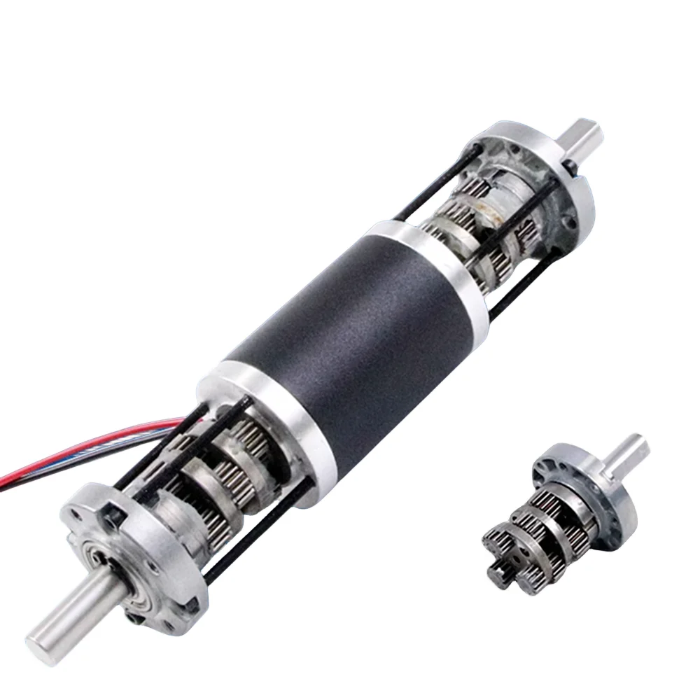 42MM Dual Gearbox-Shaft DC Reduction Planetary Motor 12V 24V ATM Automation Robot Accessory 42GM-4265ZY