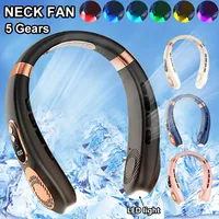 2024 New Portable Halterneck Fan USB Handheld Silent Multi-function Bladeless Mini Electric Fan Cross-border