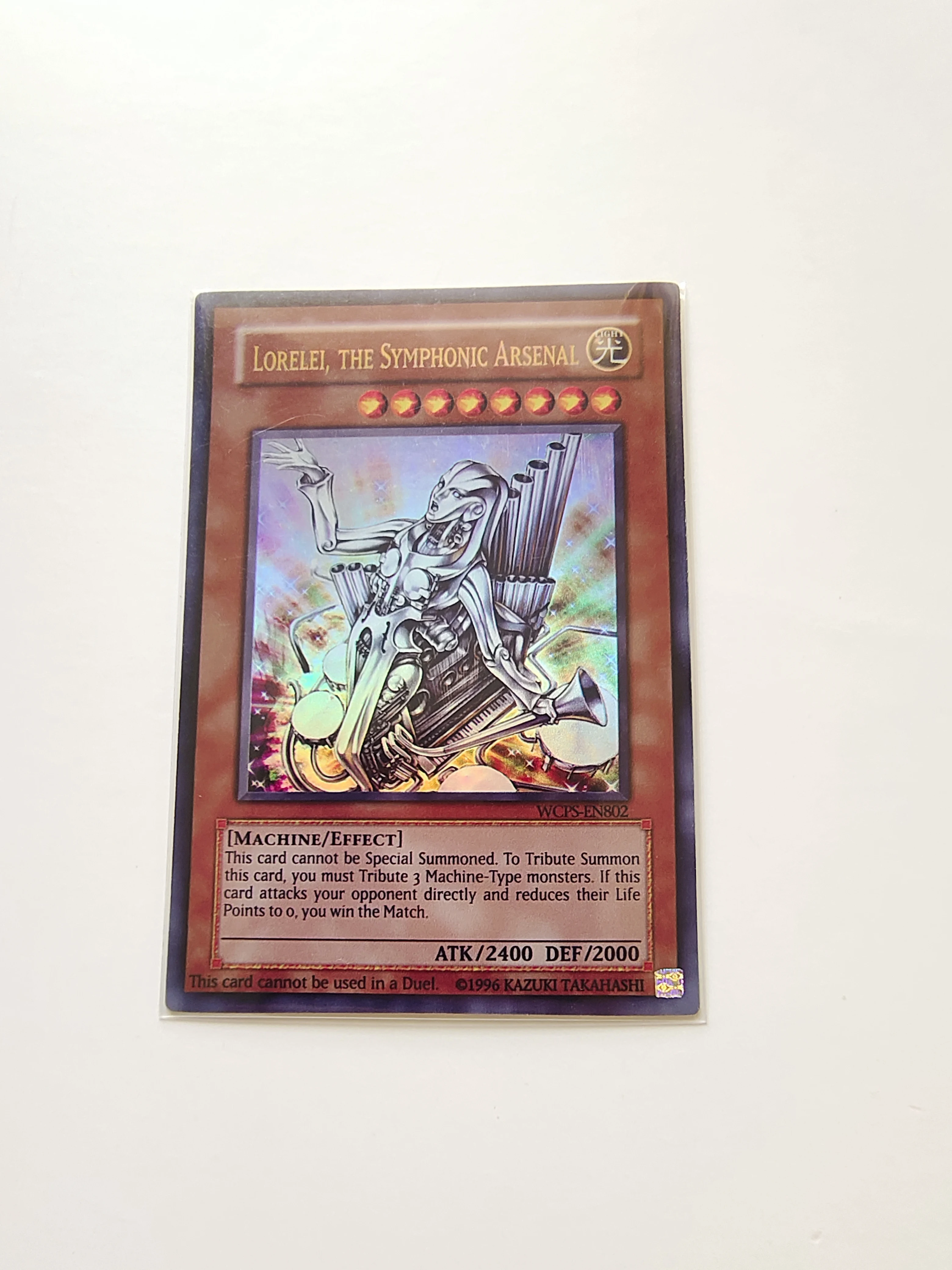 

Yu Gi Oh Ultra Rare/UR TCG Lorelei, the Symphonic Arsenal(WCPS-EN802) Board Game English Gift Collection Toy Card (Not Original)