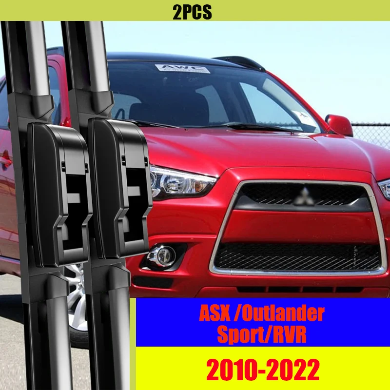 

For Mitsubishi ASX Outlander Sport RVR Front Wiper Blades 2010-2022 Windscreen Windshield Window Brushes Accessories 24"+21"