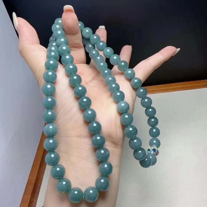 Natural A- Level Jade Long Chain Can Be Used as Multi-Circle Bracelet