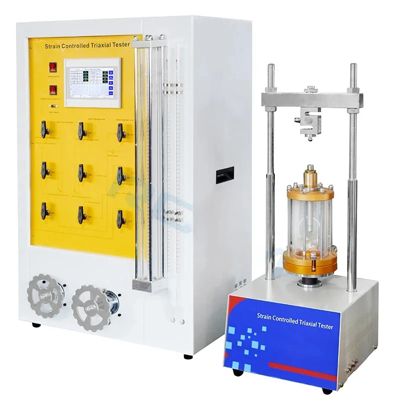 Controlled Soil Triaxial Press Test Apparatus For Laboratory Testing