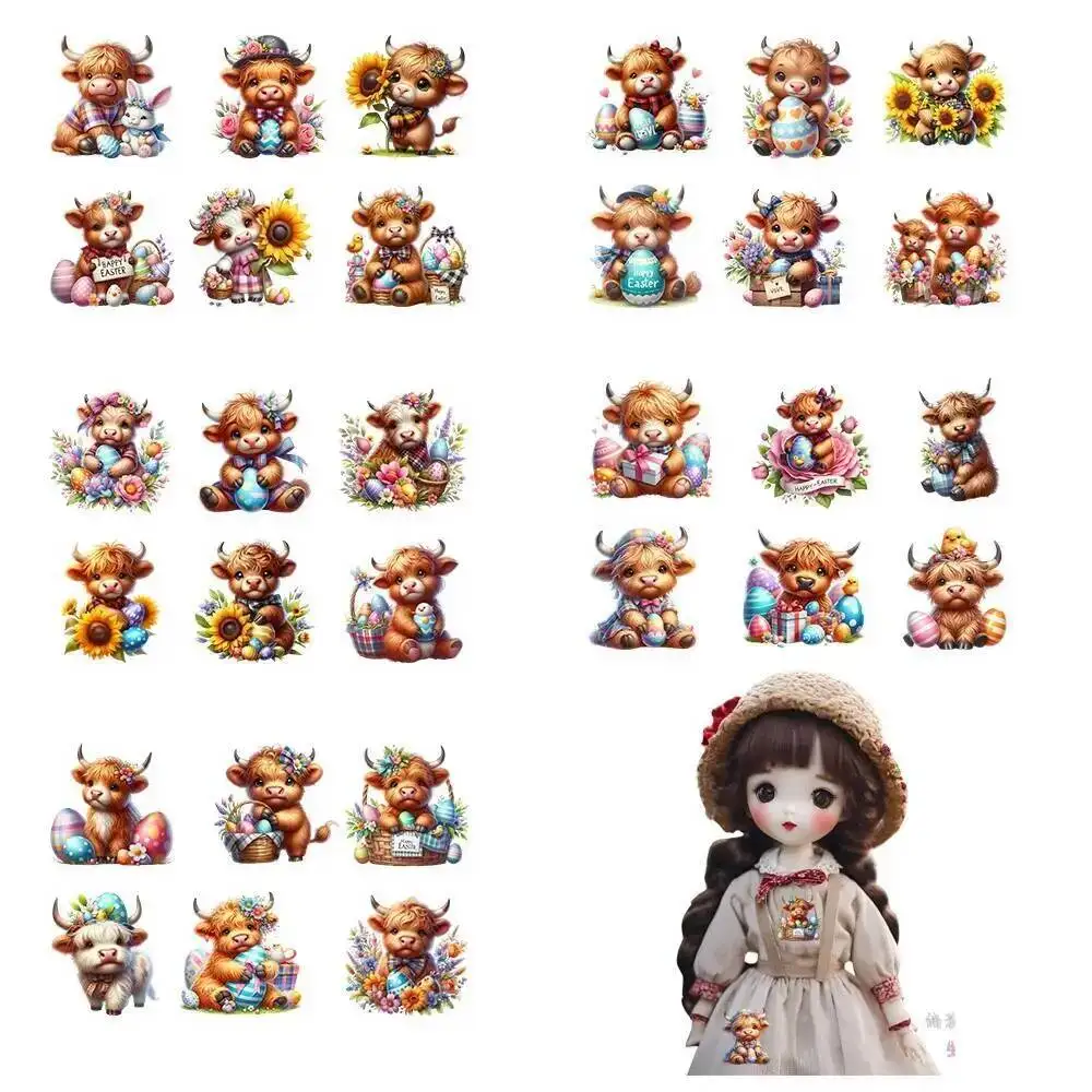 Cartoon Pink Bow Letter Ironed Print Sticker Clothes Heat Transfer Stickers DIY T-Shirt Iron On For Women Clothing Appliques