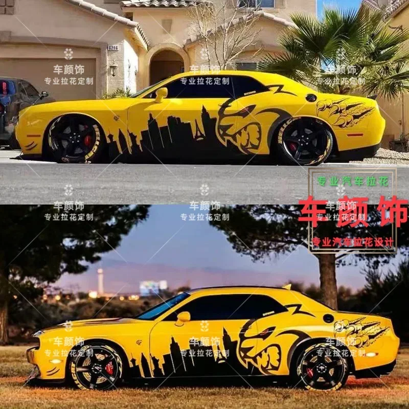 

Виниловые наклейки на кузов автомобиля для Dodge challenger, индивидуальная модификация, спортивные наклейки, аксессуары для автотюнинга