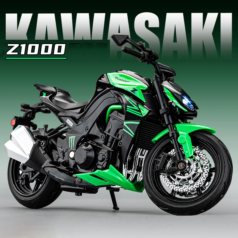 

1:12 Z1000 Alloy Die Cast Motorcycle Model Toy Vehicle Collection Sound and Light Off Road Autocycle Toy Car