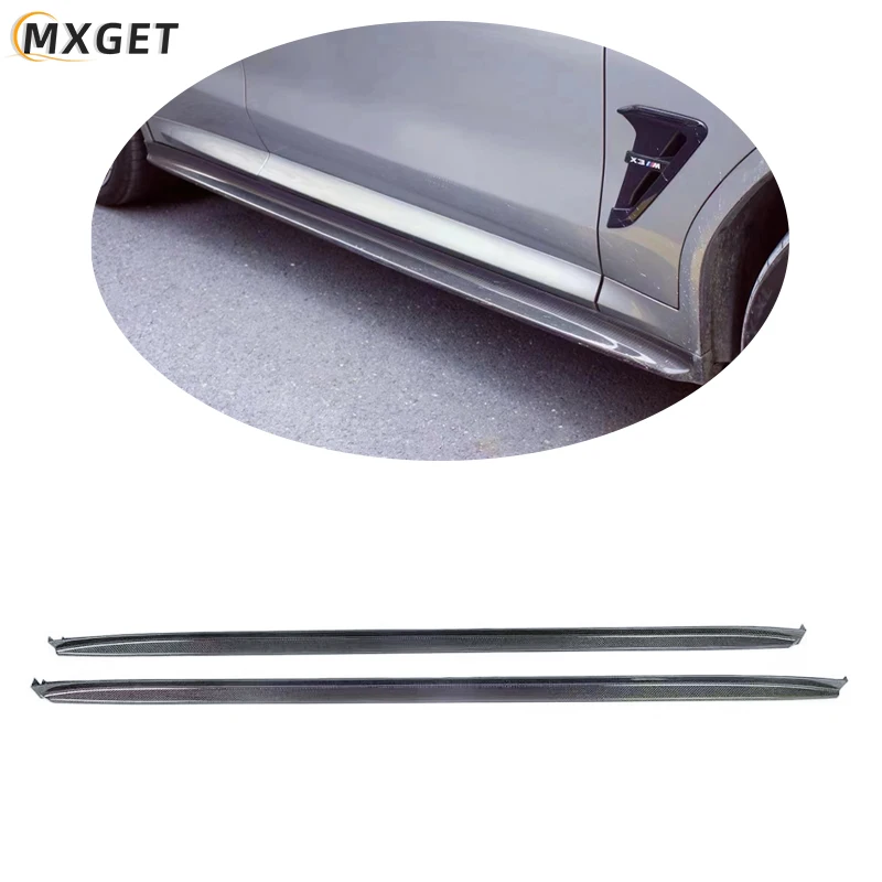 رائجة البيع ألياف الكربون الحقيقية الجانب تنورة تمديد الشفاه المفسد ل X3M F97 X4M F98 2019 - 2021 #2