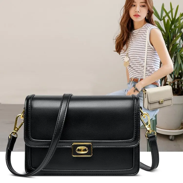 

​​Trending Quilted Square Crossbody 2025 Women's Caviar Grain Purse Compact Brunch Date Ready Minimalist Luxury Statement​​