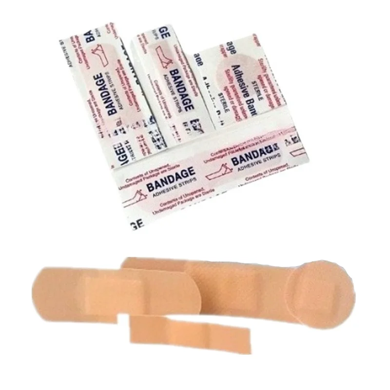 

100pcs/set Adhesive Bandages Breathable Band Aid Plasters for First Aid Wound Dressing Patch 72x19mm/56x19mm/40x10mm/Dia 22mm
