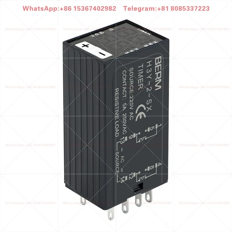Time relay H3Y-2 time delay relay H3Y-4 small cycle digital time controller 24V 220V