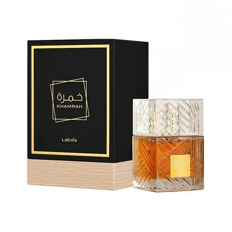 

100ml Khamrah Middle Perfumes Árabes Originales Long-lasting Sandalwood and Pine Scent Cologne Men's Luxury Perfume Gift