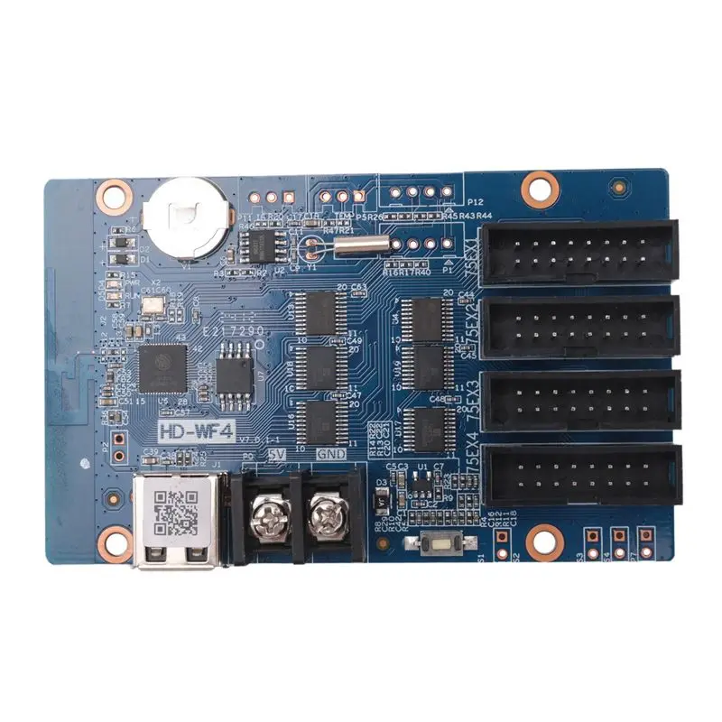 AT82-LED Display Control Card Large Electronic Screen Controller Pixel Animation LED Digital Signage Wifi USB Port Control Card