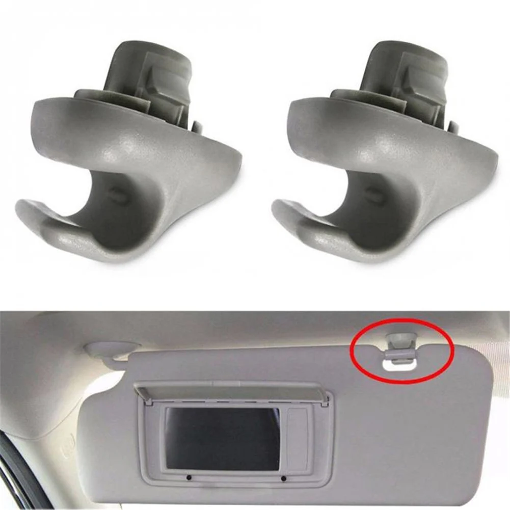 2Pc Car Sun Visor Clip  Universal  Replacement For Honda 98-07 Accord 96-04 Civic 07-11 CR-V 03-05 Element CSL2018 88217S01A01ZA