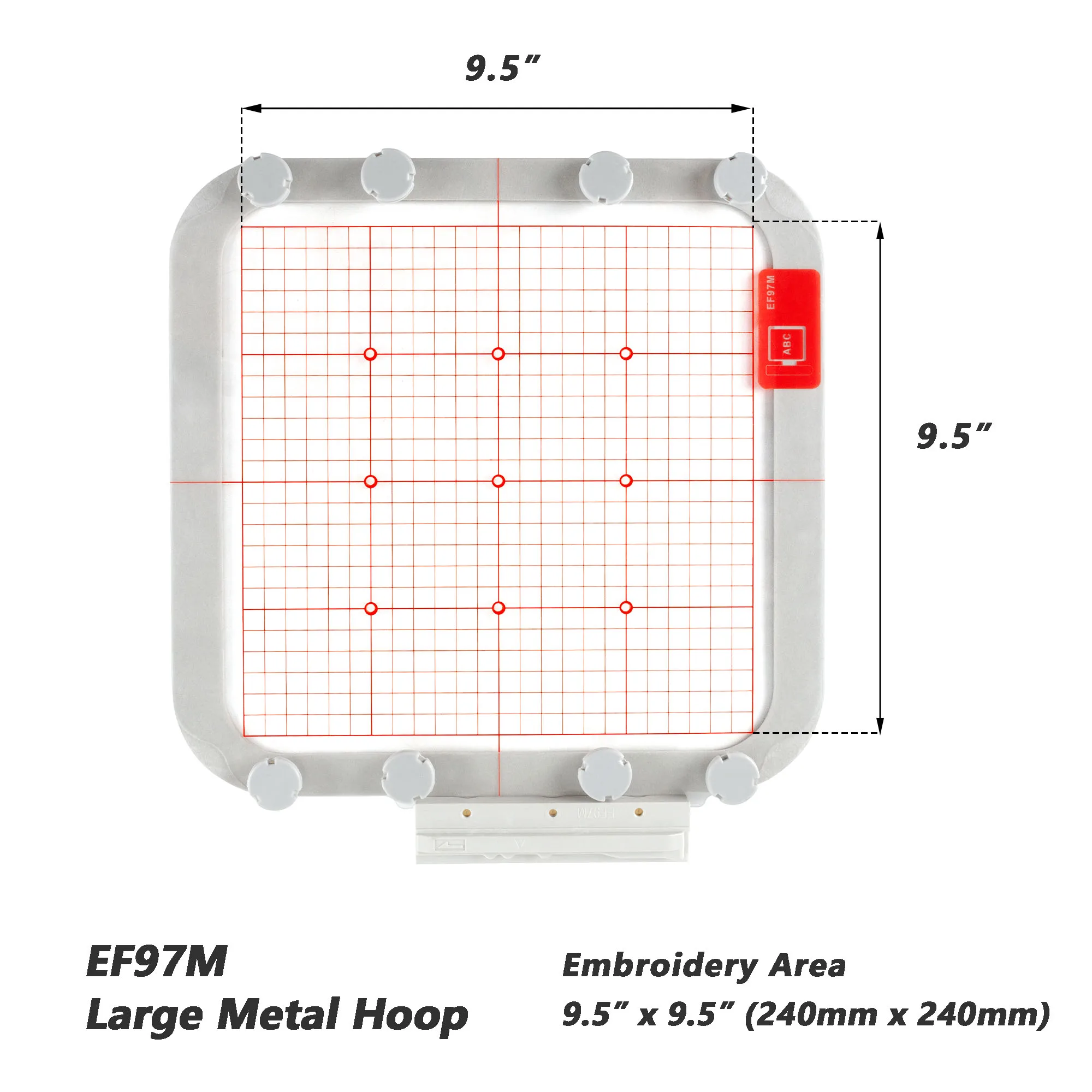 Magnetic Hoops for Brother and Babylock Embroidery Machine, Babylock Destiny (BLDY),EF97M Metal Hoops