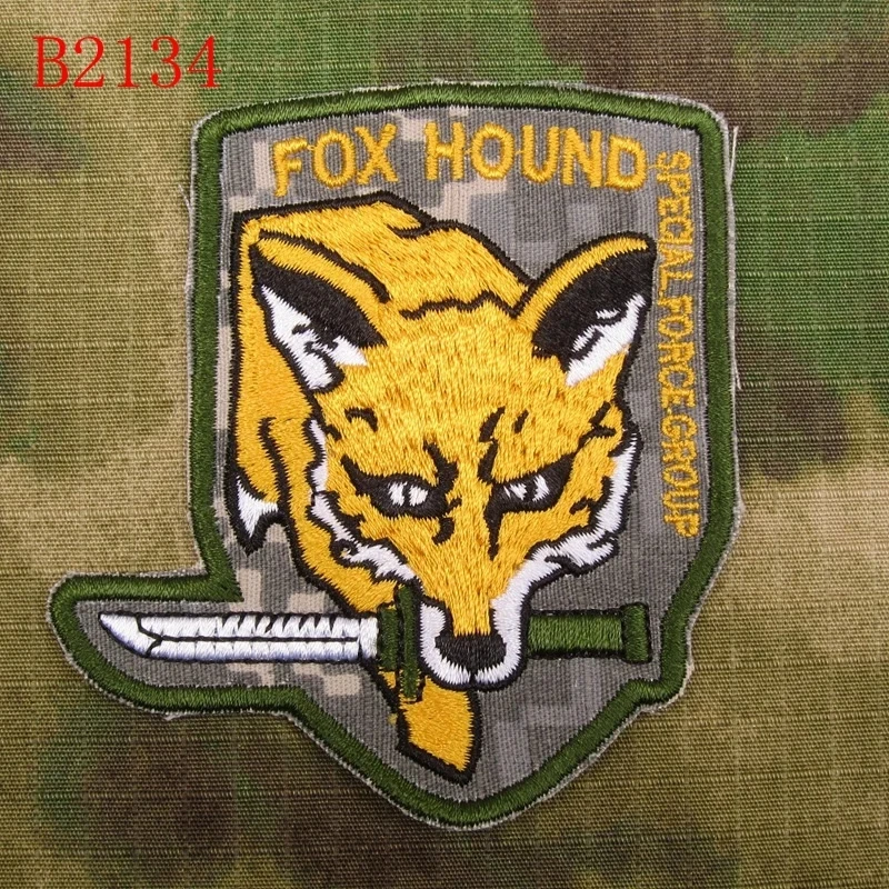Embroidered  Patch Metal Gear Solid MGS FOX HOUND Special Force Group Hook On