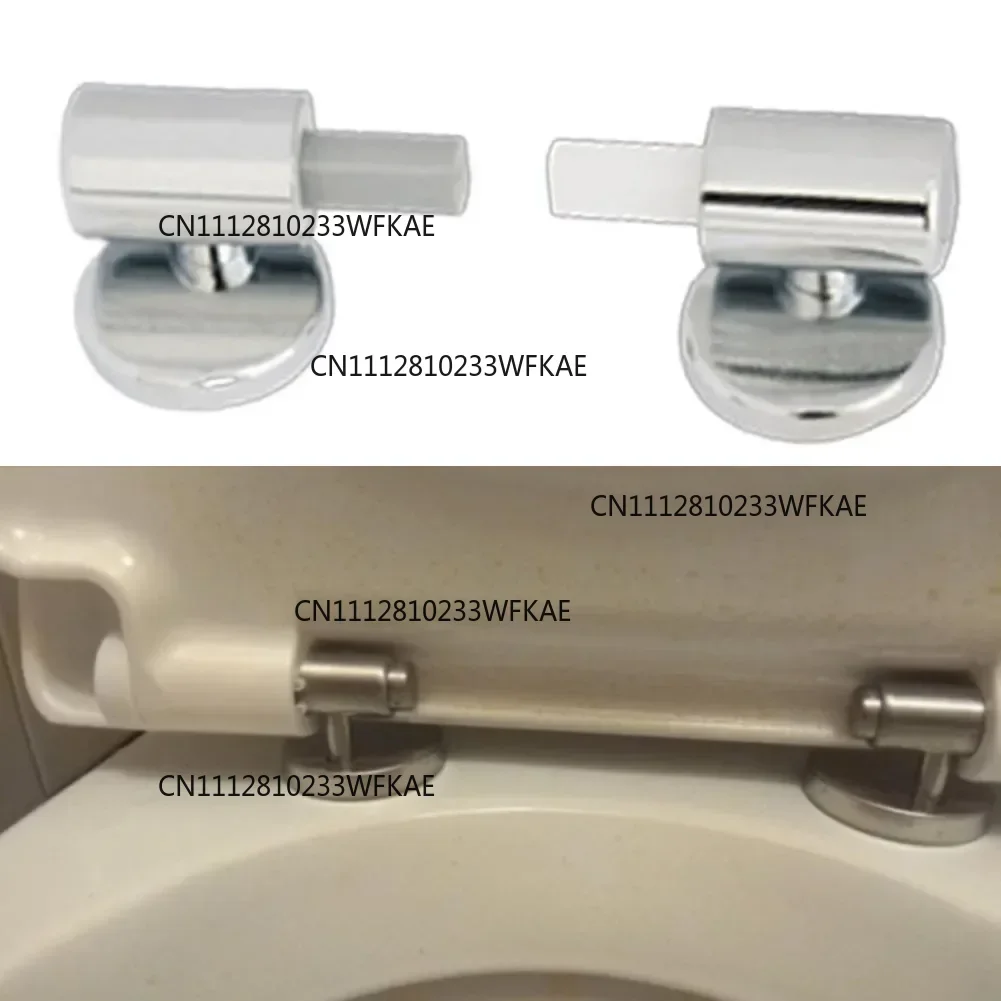 2pcs Toilet Soft Close Hinges Set Replacement Toilet Seats Lid Hinges Screw Pin Hardware Connector Release Quick Fitting