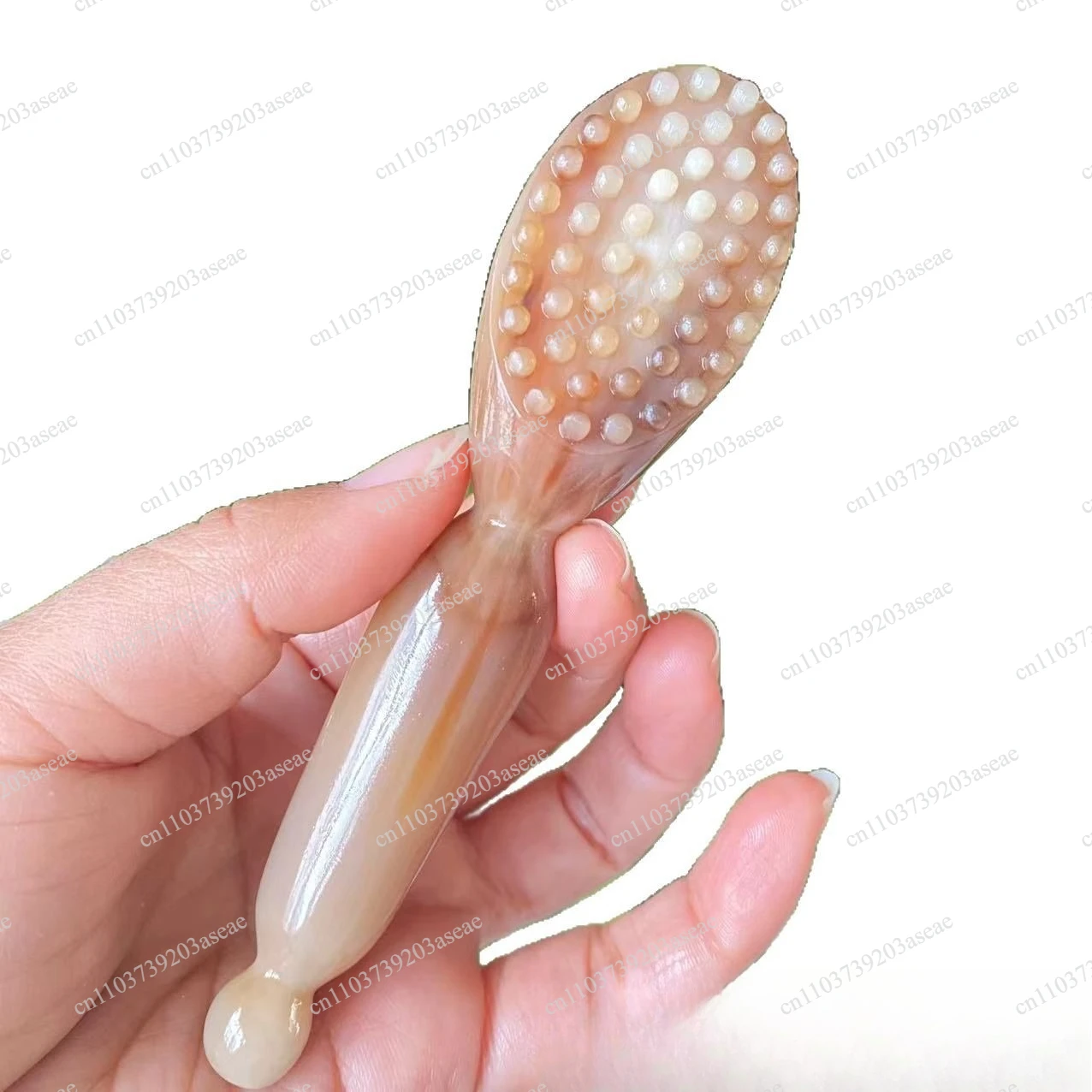 Horn lotus pod massage stick facial blackhead brush scraping board meridian brush pull bar