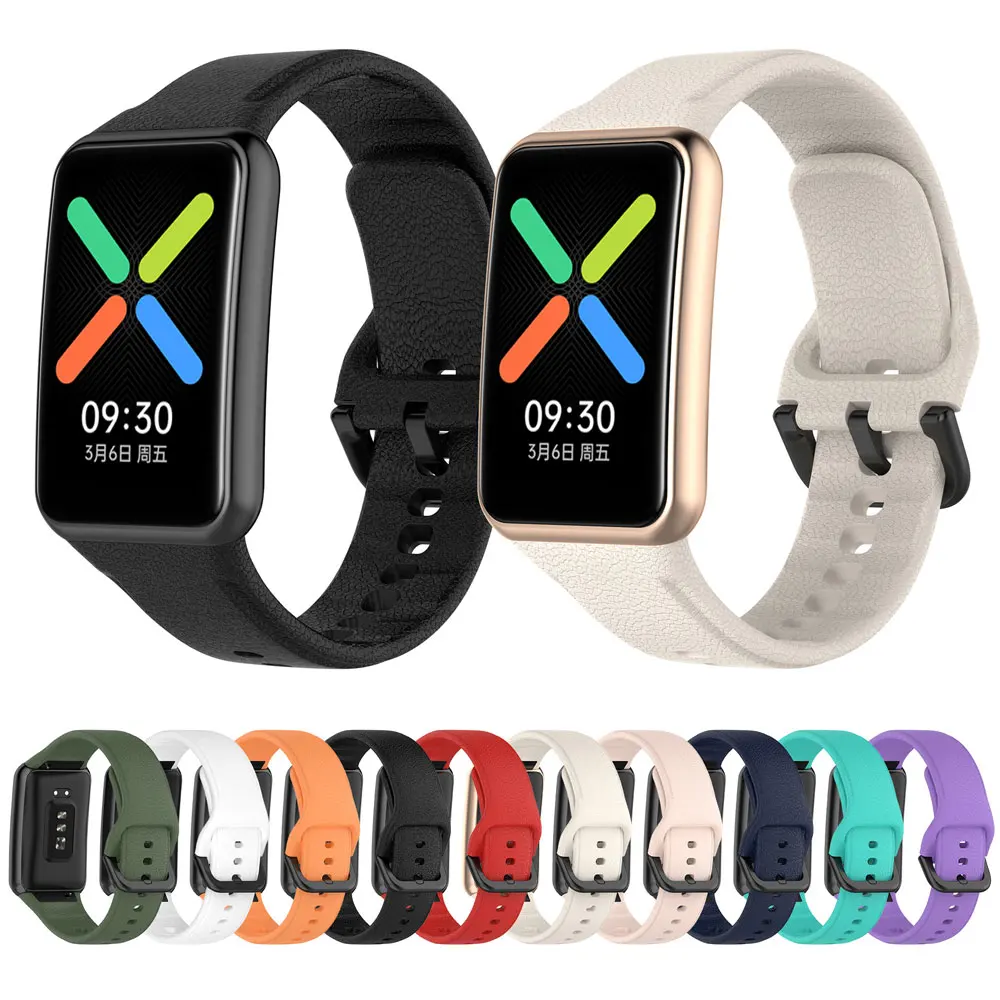 Silicone Watch Strap For Oppo Watch Free Band Replacement Bracelet  Wristband Watchstrap Sport Belt Accessories