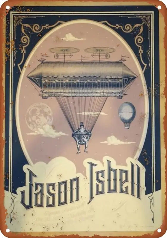 2015 Jason Isbell - Nashville Iv Silkscreen Concert Poster Vintage Metal Tin Sign Aluminum Sign Art Wall Decor  Bedroom Kitchen