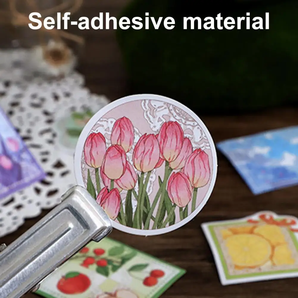 46Pcs Deco Stickers Adorable Wear Resistant Wide Application Scrapbooking Stickers