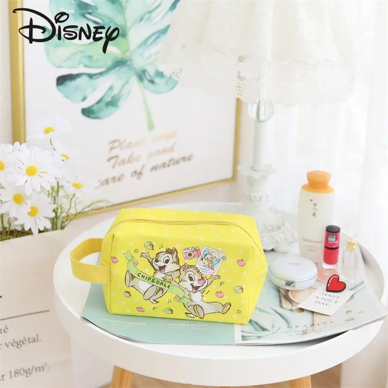 Disney New Handheld Makeup Bag Fashion High Quality Lightweight Storage Bag Cartoon Love Multifunctional Travel Storage Bag