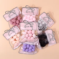 12Piece Makeup Sponge Set, Suitable for Liquid BB Cream Powder Application, Makeup Egg Dry Wet Dual-Use Powder Puff Mini Multico