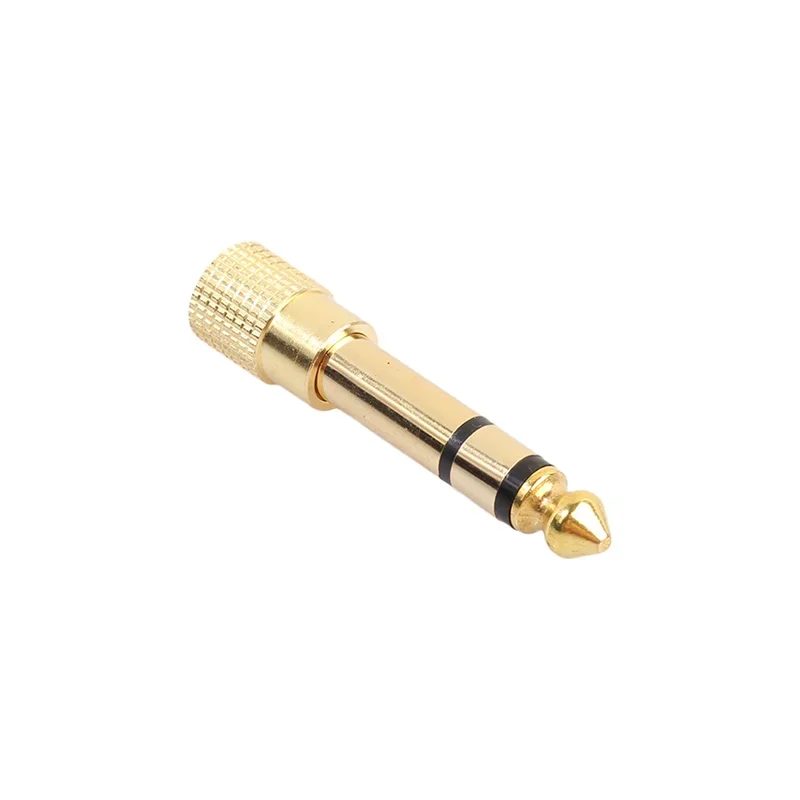 1 ~ 5 STKS Nieuwe Hoofdtelefoon Adapter 6 35 Mm Male Naar 3 5 Mm FemaleSlijtvaste Jack Converter Audio Plug Gold Plating Proces Power