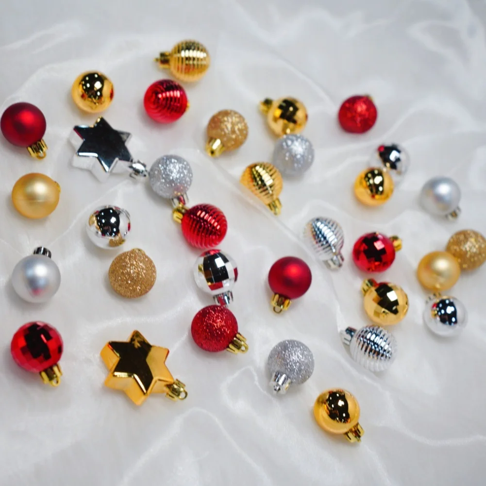 33pcs Christmas Balls Christmas Tree Decorations Christmas Tree Ornaments Christmas Balls Holiday Festive Seasonal Décor