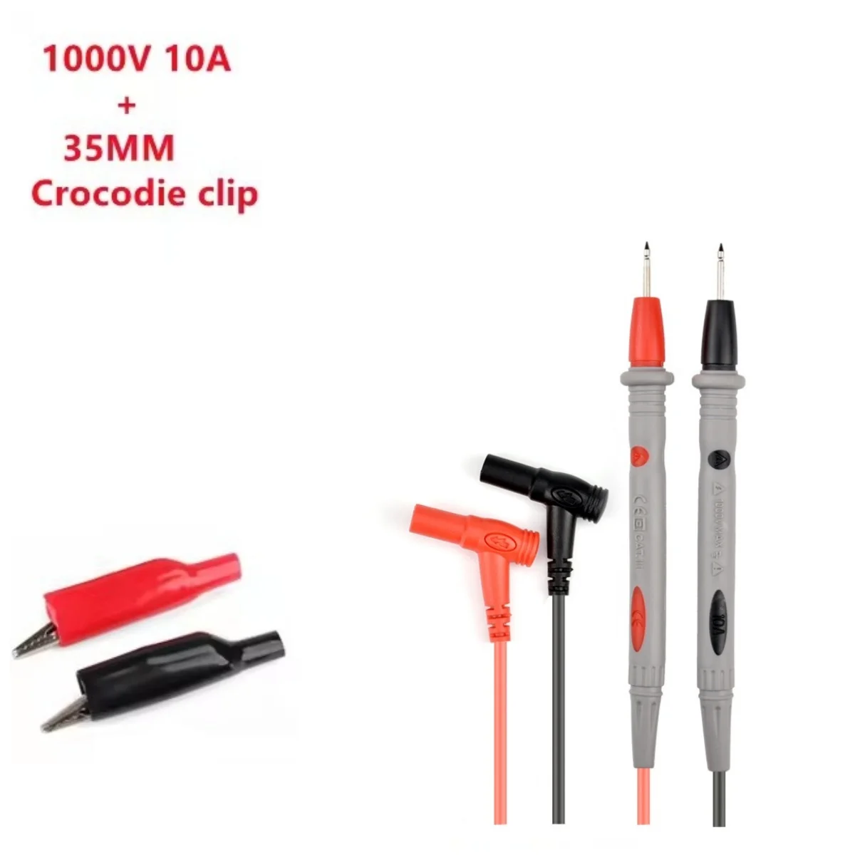 10A 20A 1000V Probe Test Leads Pin For Digital Multimeter Needle Tip Multi Meter Tester Lead Probe Wire Pen Cable
