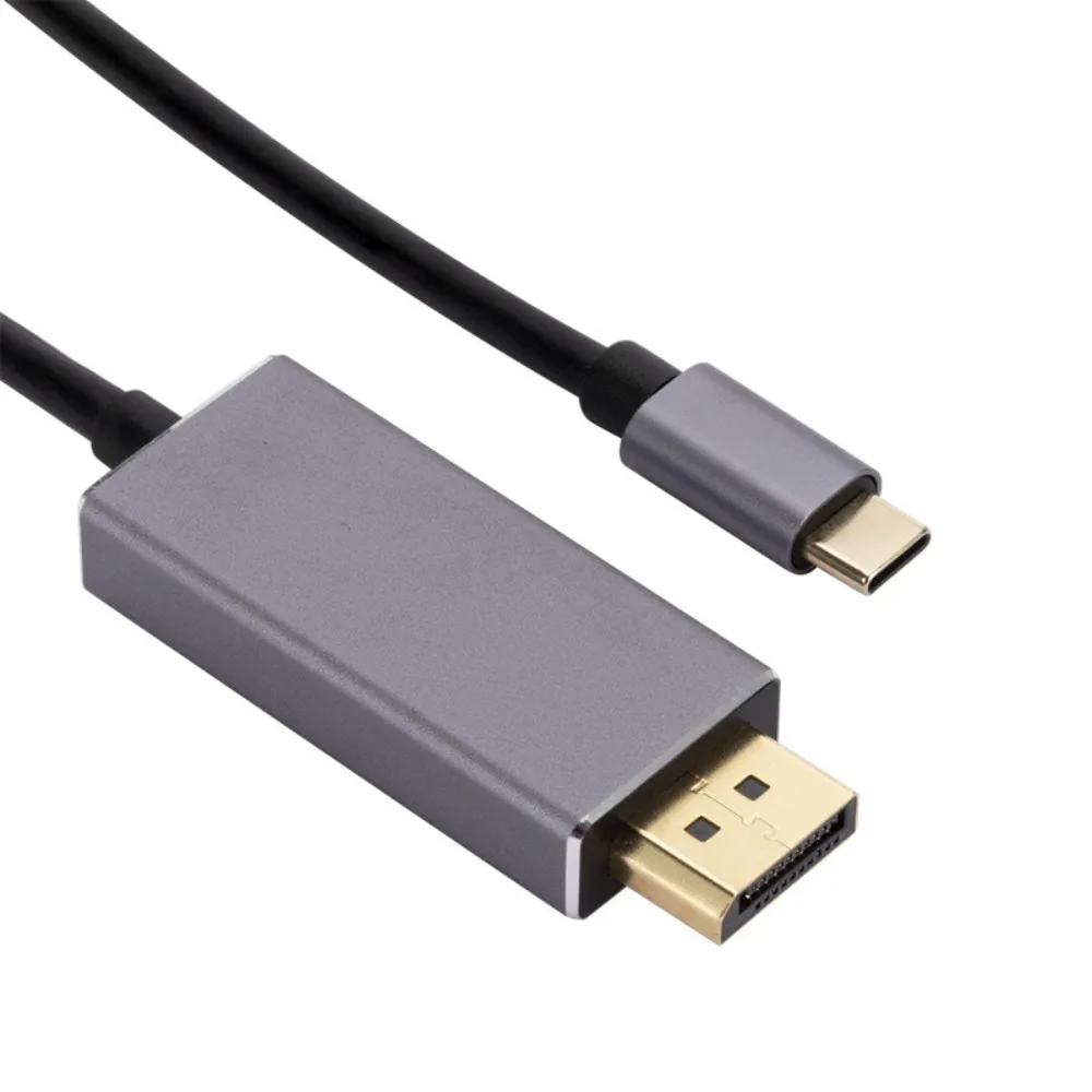 

Кабель DP 1,4 1,8 м Type-C для порта дисплея, подключи и работай Type-c к большому DP конверсионному проводу 8K 10 Гбит/с для монитора/проектора/телевизора
