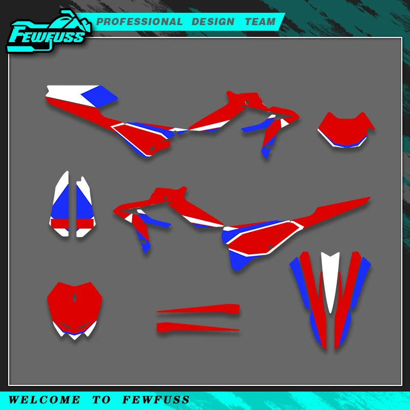 Fewfuss MOTO Complete Graphics Kit 2020 2021 2022 for Beta Xtrainer Motorcycle Decals Stickers