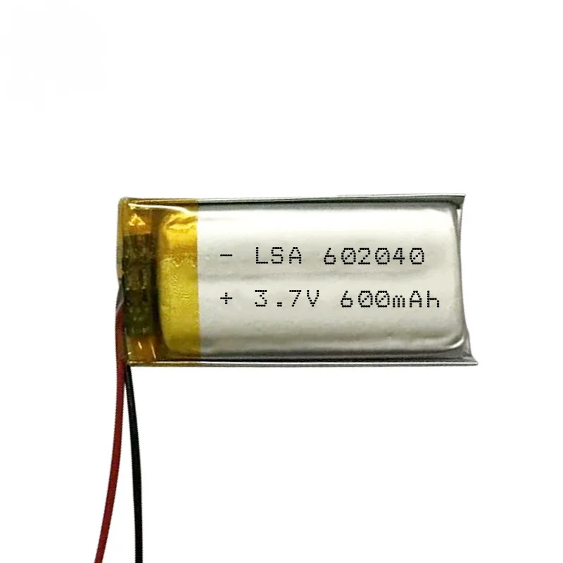 602040 Polymer Li-Po Battery 400mAh 3.7V for Electric Toothbrush Bluetooth Headset LED Light