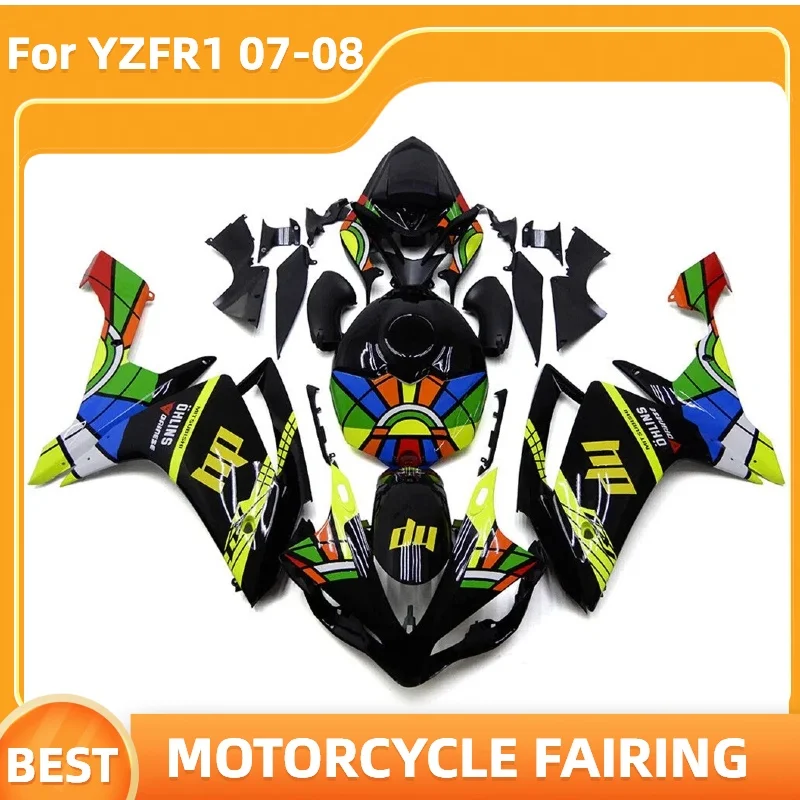 Cool Cartoon stickers Motorcycle Fairing Kit For YAMAHA 07 08 YZF-R1 YZF R1 2007 2008 YZFR1 Free Custom Fairings set