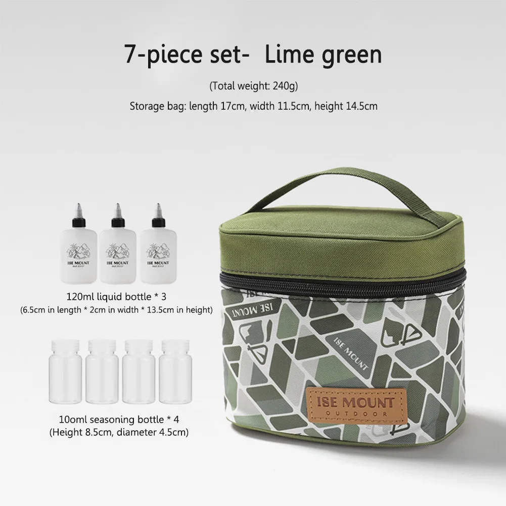 Kruidenflessenset Opbergtas Herbruikbare Kruidendoos Container Kruiderijpotten Organizer Picknickzakje Reizen BBQ Campingbenodigdheden