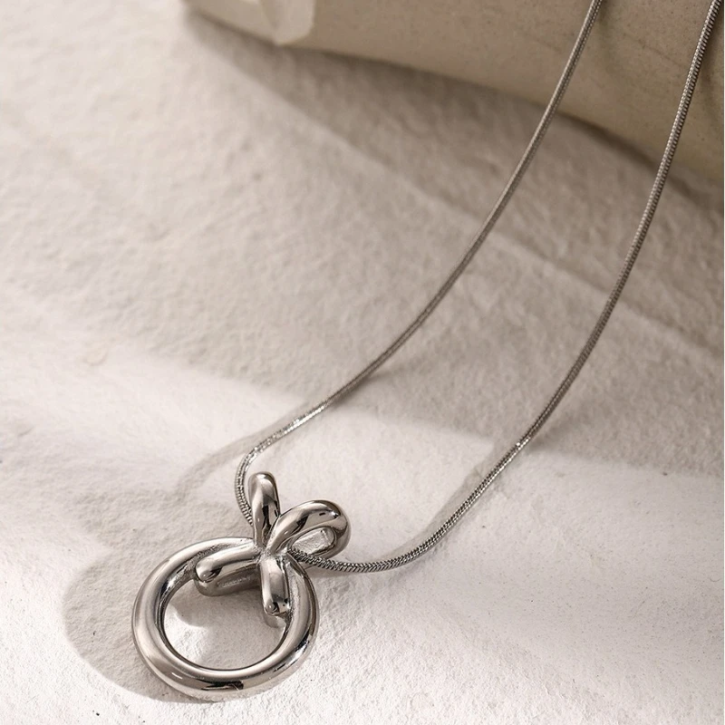XO Integrierte Geometrische Anhänger Edelstahl Männer Frauen Licht Luxus Mode OL Halsketten Charme Schmuck Geburtstag Geschenk – Detail 7