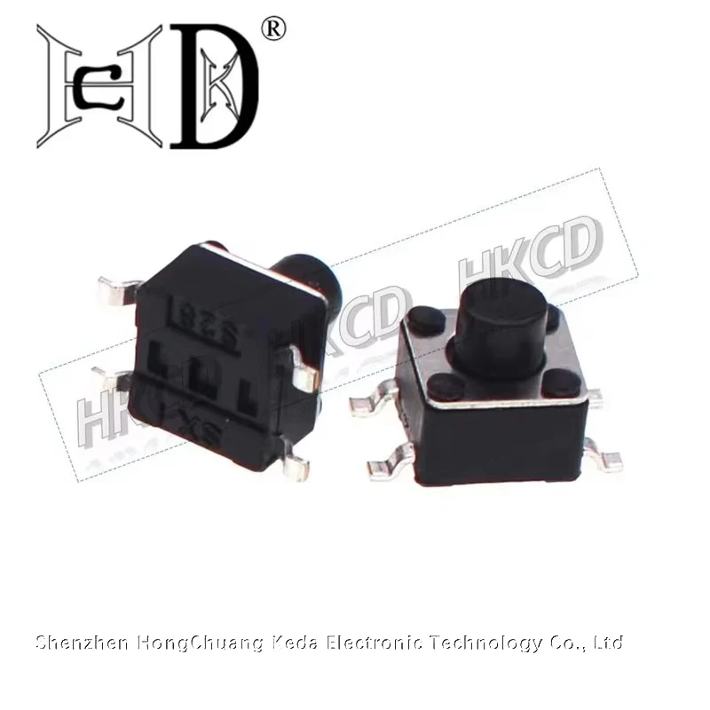 10PCS-Tact Switch SMD Micro Switch 4.5 X4.5 X3.8-8MM 4Pin Vertical Patch High-temperature resistant Tactile Push Button Switch