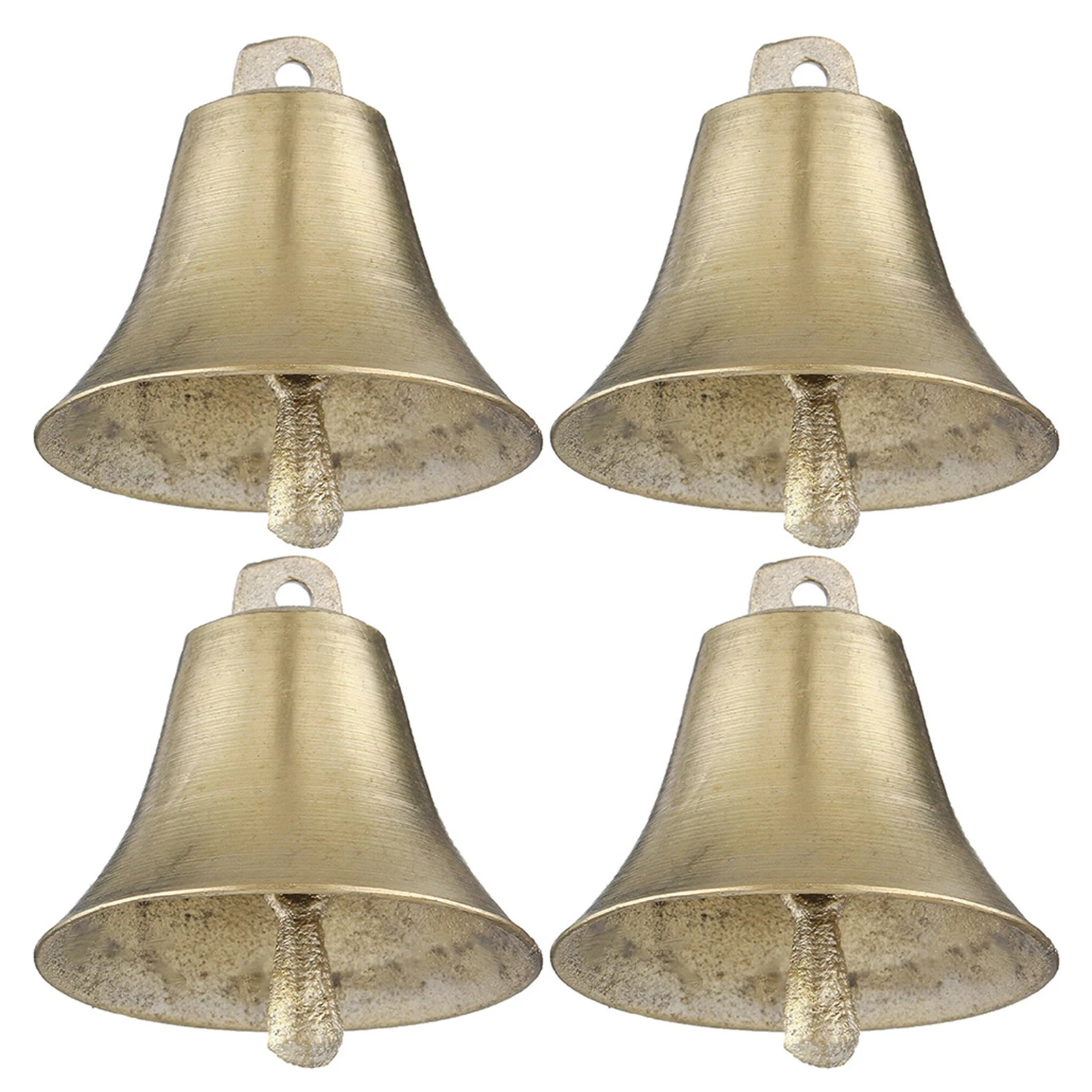 

4pcs Sheep Vintage Metal Cow For Farming Anti-Lost Grazing Copper Cattle Bell Farming Accessory Retro Bell Decor