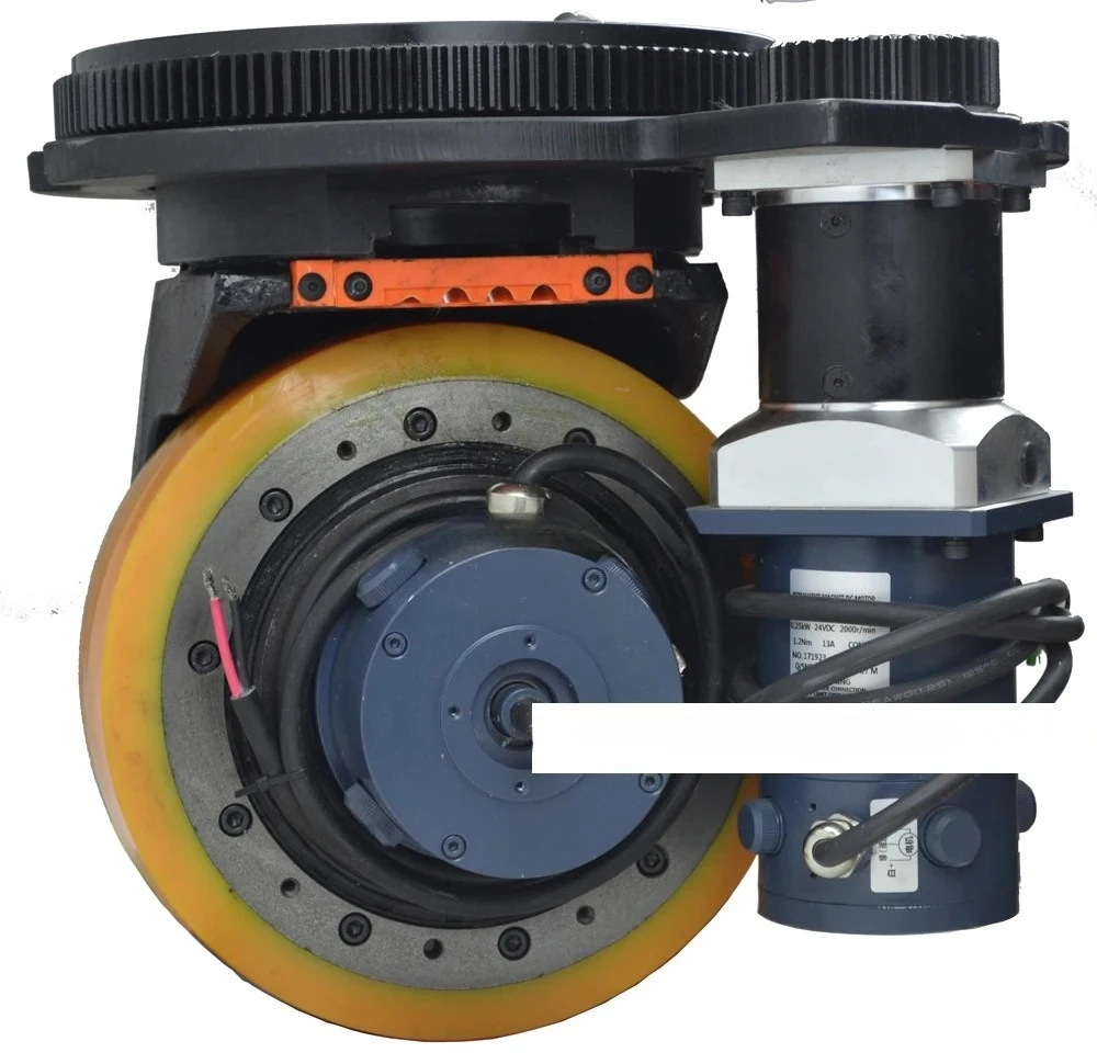 1200W 24v Omnidirectional Wheel Steering AGV Forklift Wheel Assembly AC Motor AGV Tractor Drive Wheel