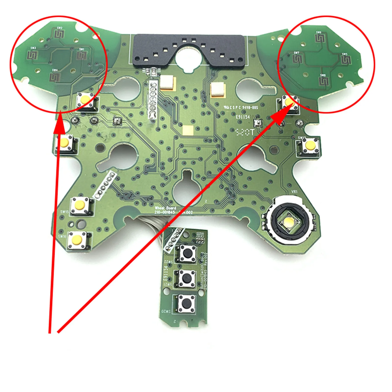 Imagem -02 - para Logitech G29 Placa-mãe Jogo de Corrida Placa Principal Reparação Volante Placa Controle Botão G29 Placa-mãe