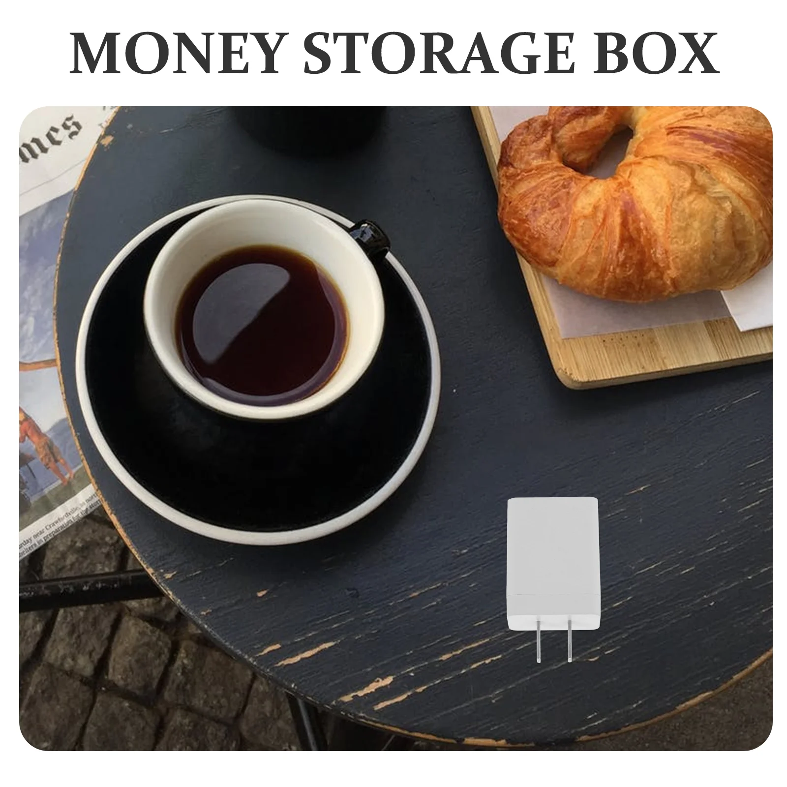 2 Pcs Money Box Hidden Storage Decor Organizer Accessories Chargers Hiding Places for Security Shell Coin Safe