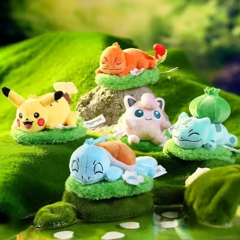 Pokemon Plush Keychains Eevee Umbreon Snorlax  Espeon Sylveon Piplup Pichu Scorbunny Bag Pendant Plush Keychains