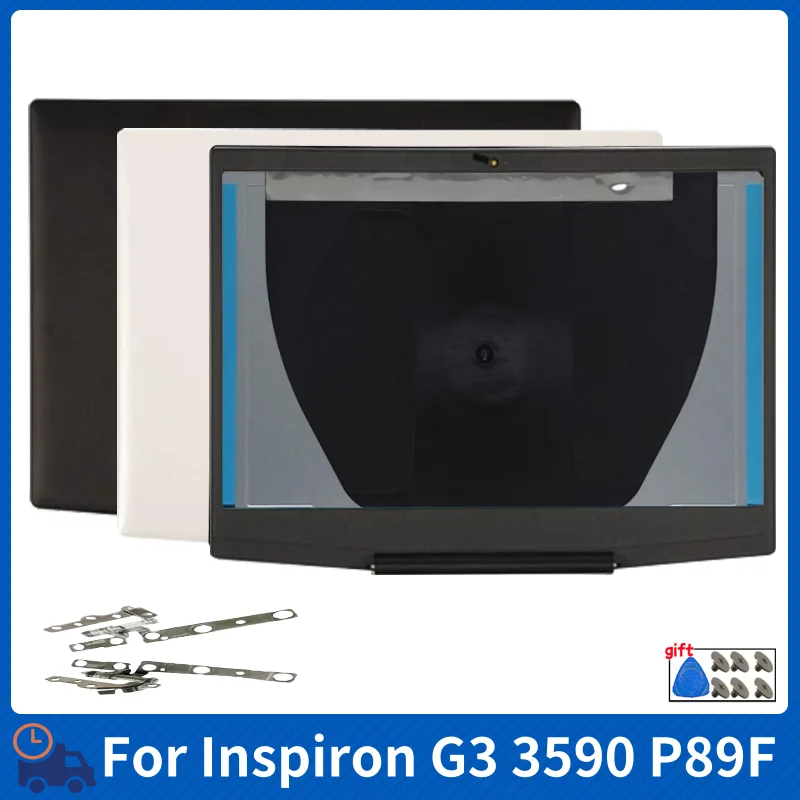 New For Inspiron G3 15 P89F 3590 3500 Laptop LCD Back Cover/Front Bezel/Hinges Computer Replacement Parts Screen Rear Lid Casing