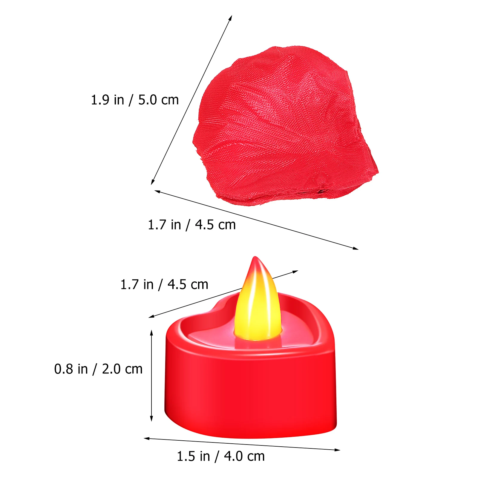 1 Juego de velas LED con forma de corazón, conjunto de decoración romántica, propuesta del Día de San Valentín, pétalos de rosa, decoración romántica para aniversario de boda
