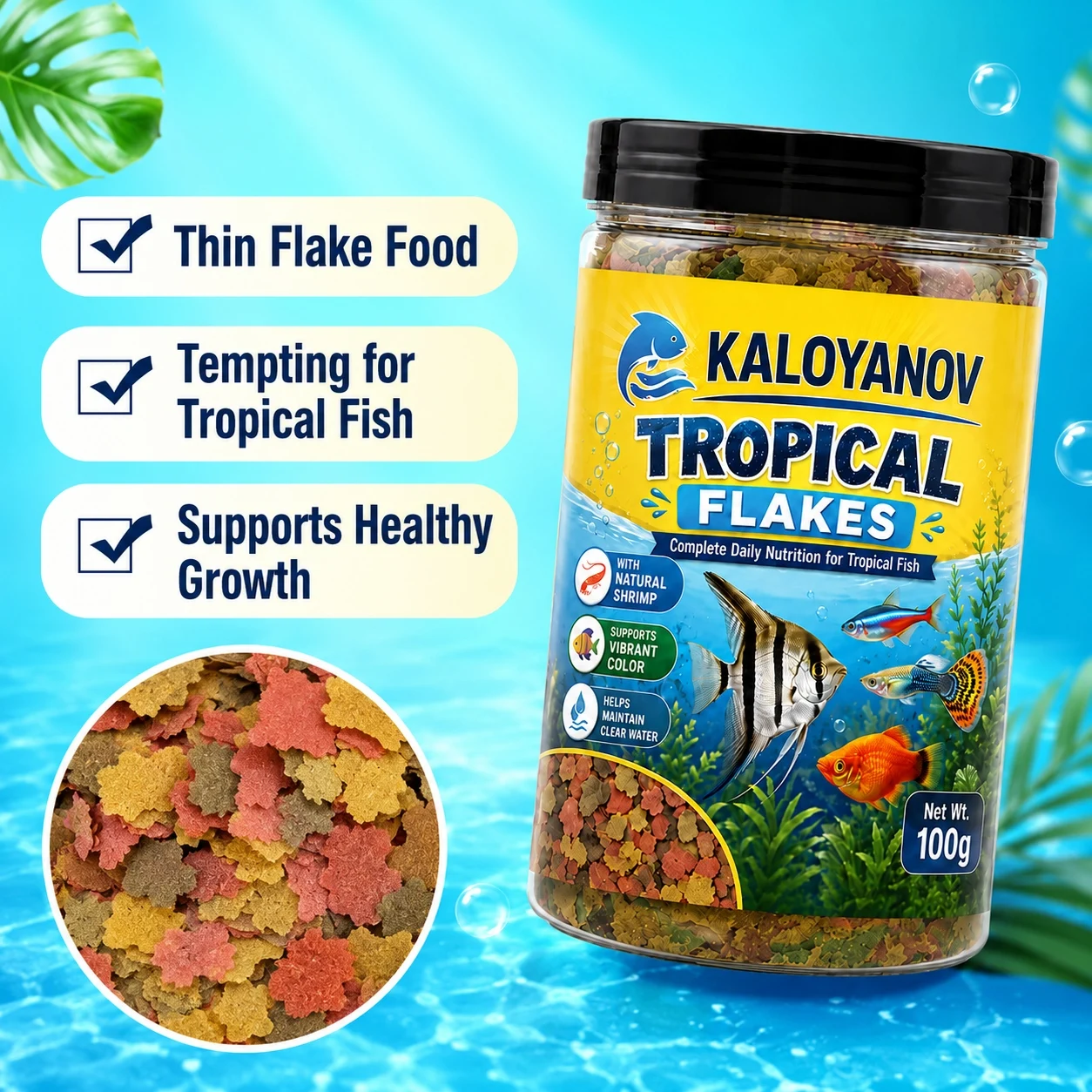 Premium Tropical Fish Food Fla - Tetra Fish In Aquarium recension och pris