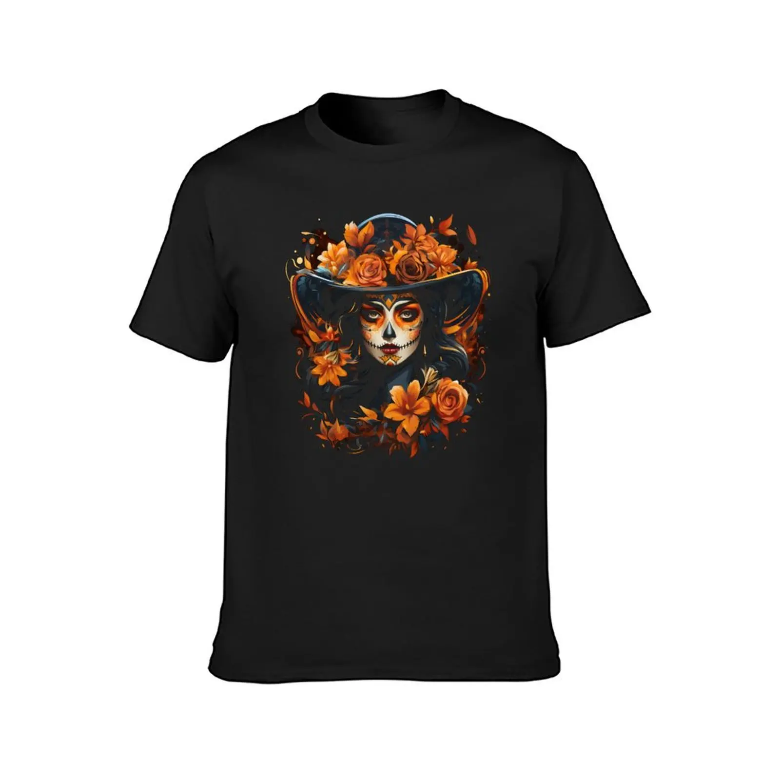 Stunning Catrina Day of the Dead Sugar Skull Art #findyourthing T-Shirt oversizeds graphics customizeds mens vintage t shirts