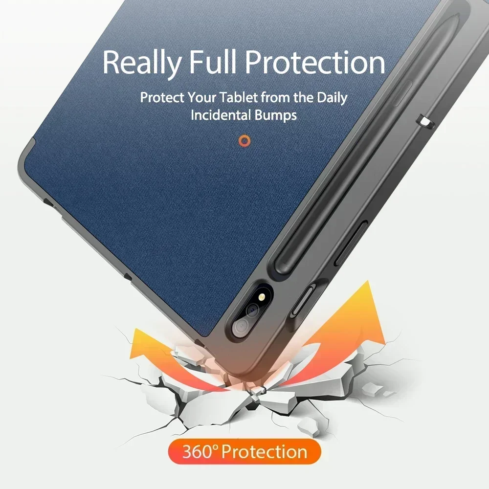 Imagem -05 - Capa de Couro pu para Samsung Galaxy Tab Capa Protetora de Luxo S10 s9 s8 s7 s6 fe Plus Ultra a7 Lite a8 a9 Plus