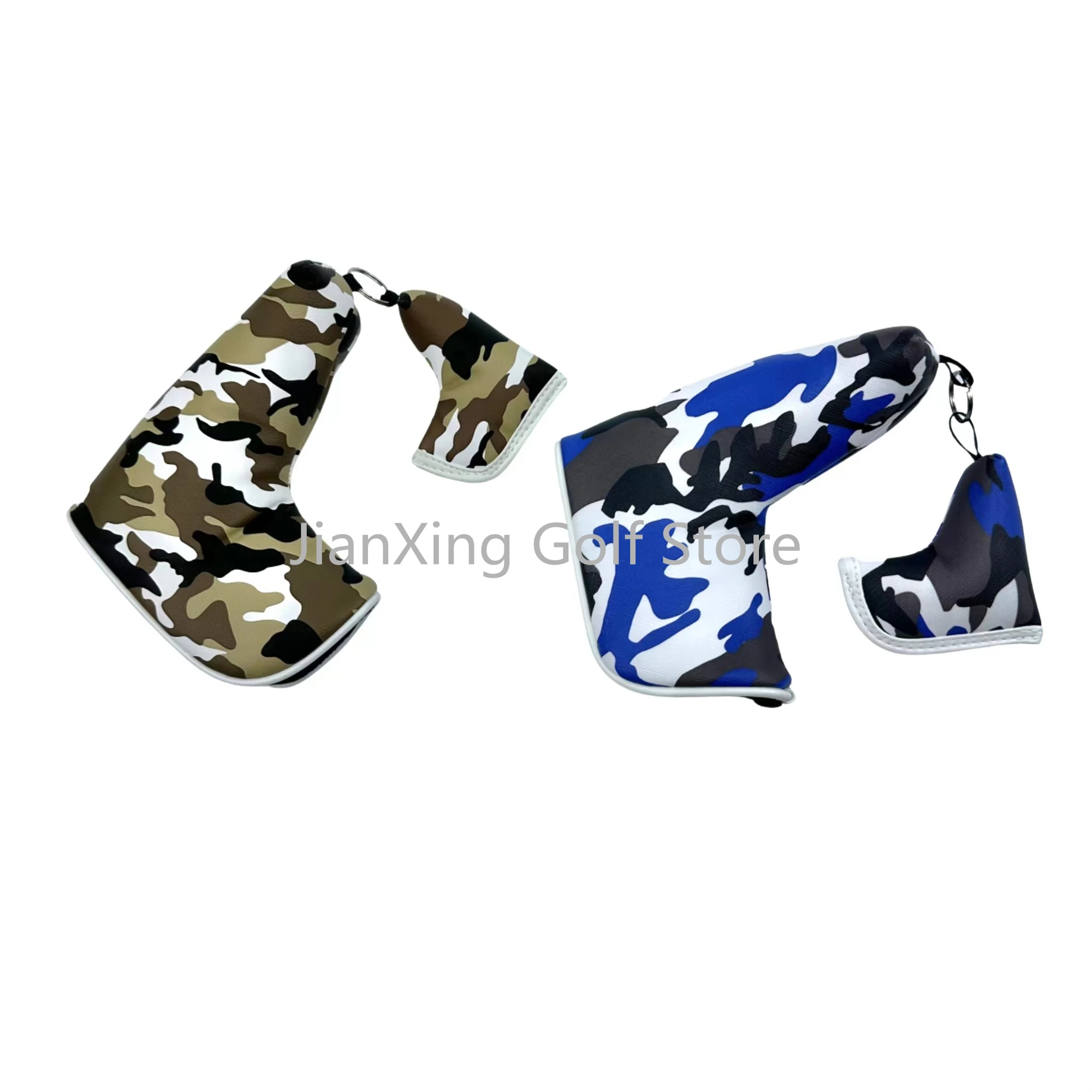 Golf Putter Cover PU Leather camouflage Pattern Golf Club Cover Blade Putter Cover Protector with Magnet Closure