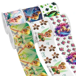 MINIS Disney Cartoon Princess Tinker Bell Printing nastro in Grosgrain 5Yards per fiocchi per capelli fai da te Merry Party Dec Meterials