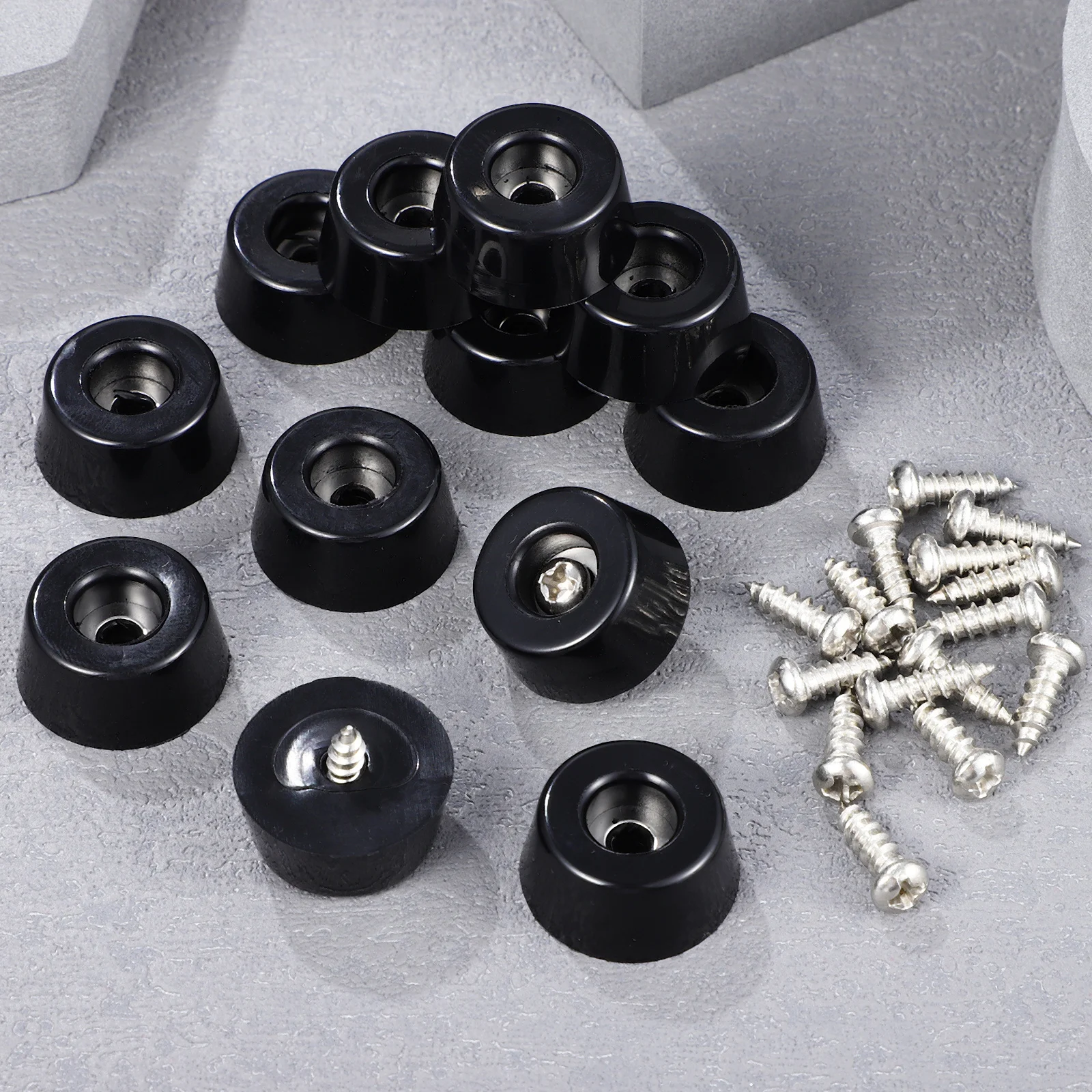 

Rubber Feet Screws Kit For Cutting Board Non Slip Shock Absorption Furniture Fastener Tools Stainless Steel Bumpers Durable